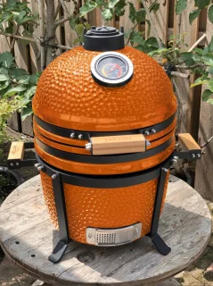 Patton Kamado 15" Tafelmodel Keramische Barbecue Oranje Medium