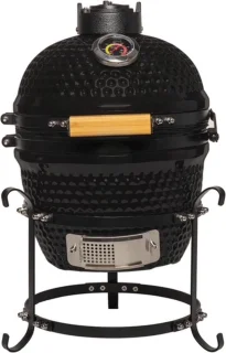Patton Kamado Keramische Houtskoolbarbecue 13" Mat Zwart