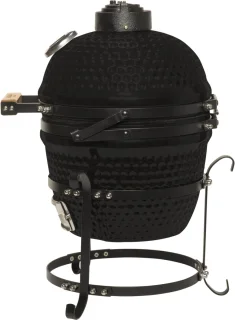 Patton Kamado Keramische Houtskoolbarbecue 13" Mat Zwart