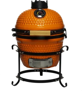 Patton Kamado Keramische Houtskoolbarbecue 13" Oranje