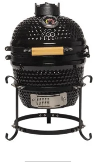 Patton Kamado Mini Keramische Houtskoolbarbecue Zwart