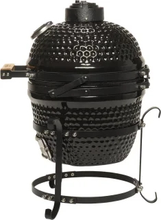 Patton Kamado Mini Keramische Houtskoolbarbecue Zwart