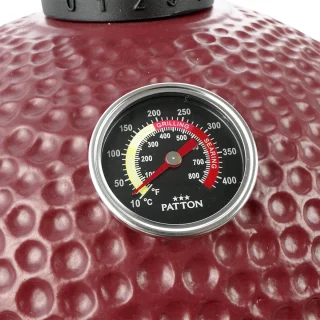 Wat vinden we goed aan de Patton Premium Compact 15" Kamado Bordeaux