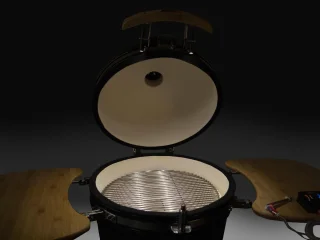 Patton Premium Kamado 16" Medium Ø34 cm Zwart