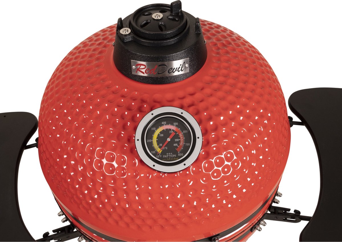 Patton Premium Kamado 21" Red Devil Rood Large Ø47 cm