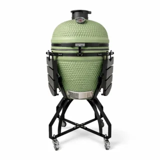 Patton Premium Large 21" Kamado — ruime, stabiele kamado in olijfgroen