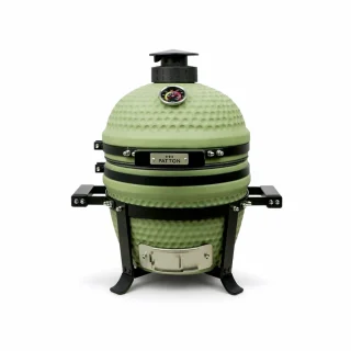 De Patton Premium Mini 13" Kamado - Olijfgroen in één oogopslag