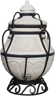 Tandoor Aladin Mini keramische houtgestookte kamado