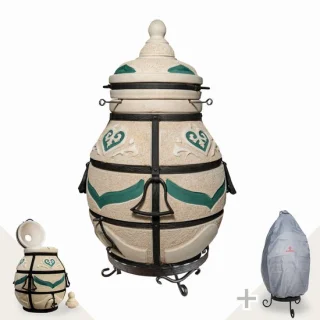 Tandoor Dastarkhan (klapdeksel) 113 cm - 125L met hoes en onderstel