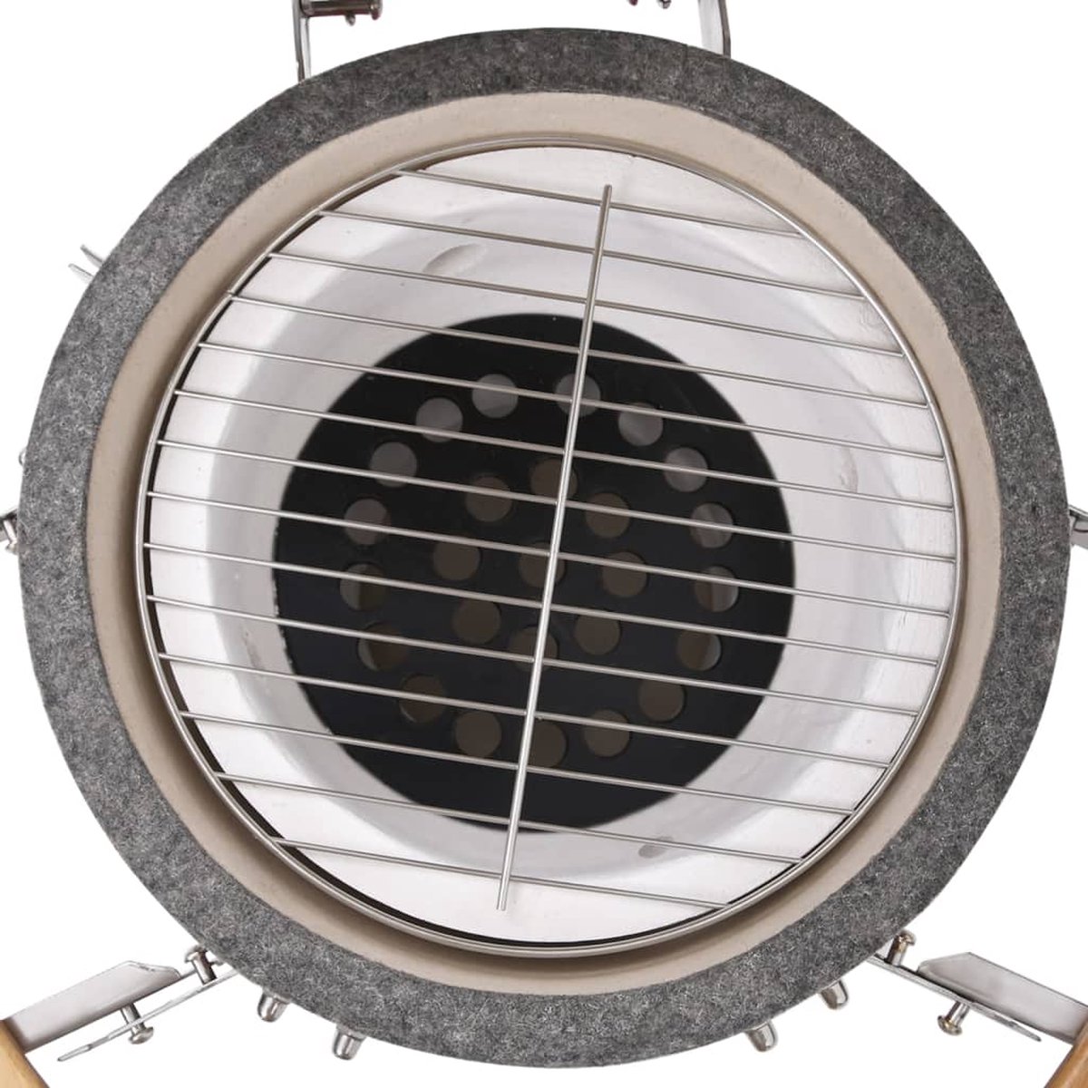 The Living Store Kamado 76 cm keramische barbecue