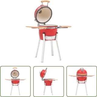The Living Store Kamado 76 cm keramische barbecue