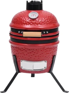 The Living Store Kamado Mini Keramische Barbecue 26,5 cm