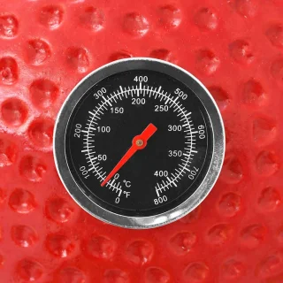 vidaXL Kamado 76 cm Rood Keramische Houtskoolbarbecue