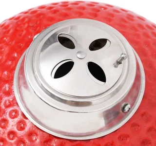 vidaXL Kamado 76 cm Rood Keramische Houtskoolbarbecue