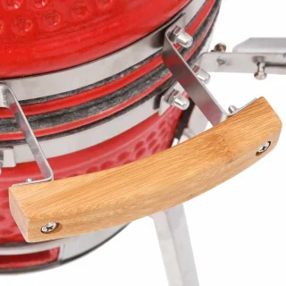 vidaXL Kamado 76 cm Rood Keramische Houtskoolbarbecue