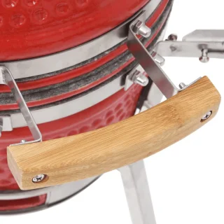 vidaXL Kamado 81 cm keramische houtskoolbarbecue rood