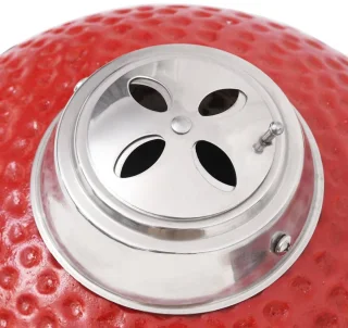 vidaXL Kamado 81 cm keramische houtskoolbarbecue rood