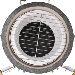 vidaXL Kamado 81 cm keramische houtskoolbarbecue rood