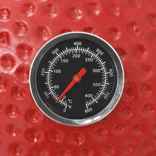 vidaXL Kamado 81 cm keramische houtskoolbarbecue rood