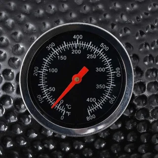 vidaXL Kamado 81 cm keramische houtskoolbarbecue zwart