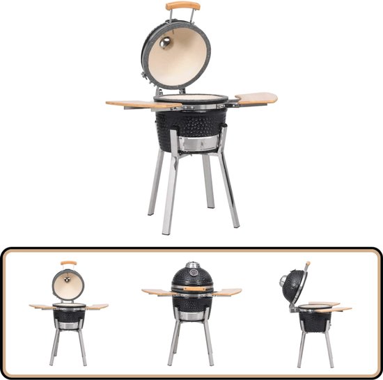 vidaXL Kamado 81 cm keramische houtskoolbarbecue zwart review