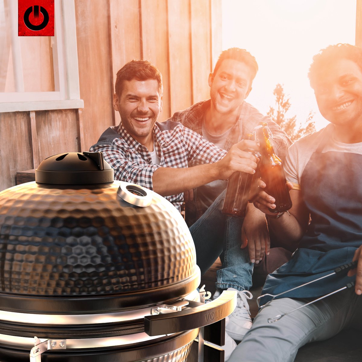 VOLT! Kamado BBQ 22 Inch Houtskoolbarbecue