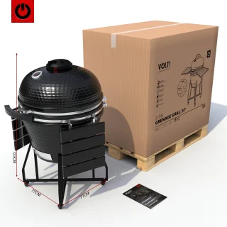 VOLT! Kamado BBQ 24 Inch Houtskool