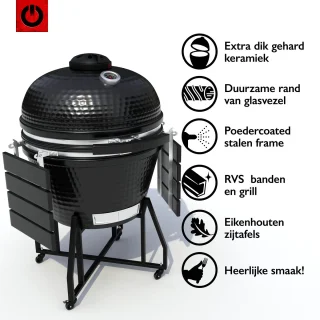 VOLT! Kamado BBQ 24 Inch Houtskool
