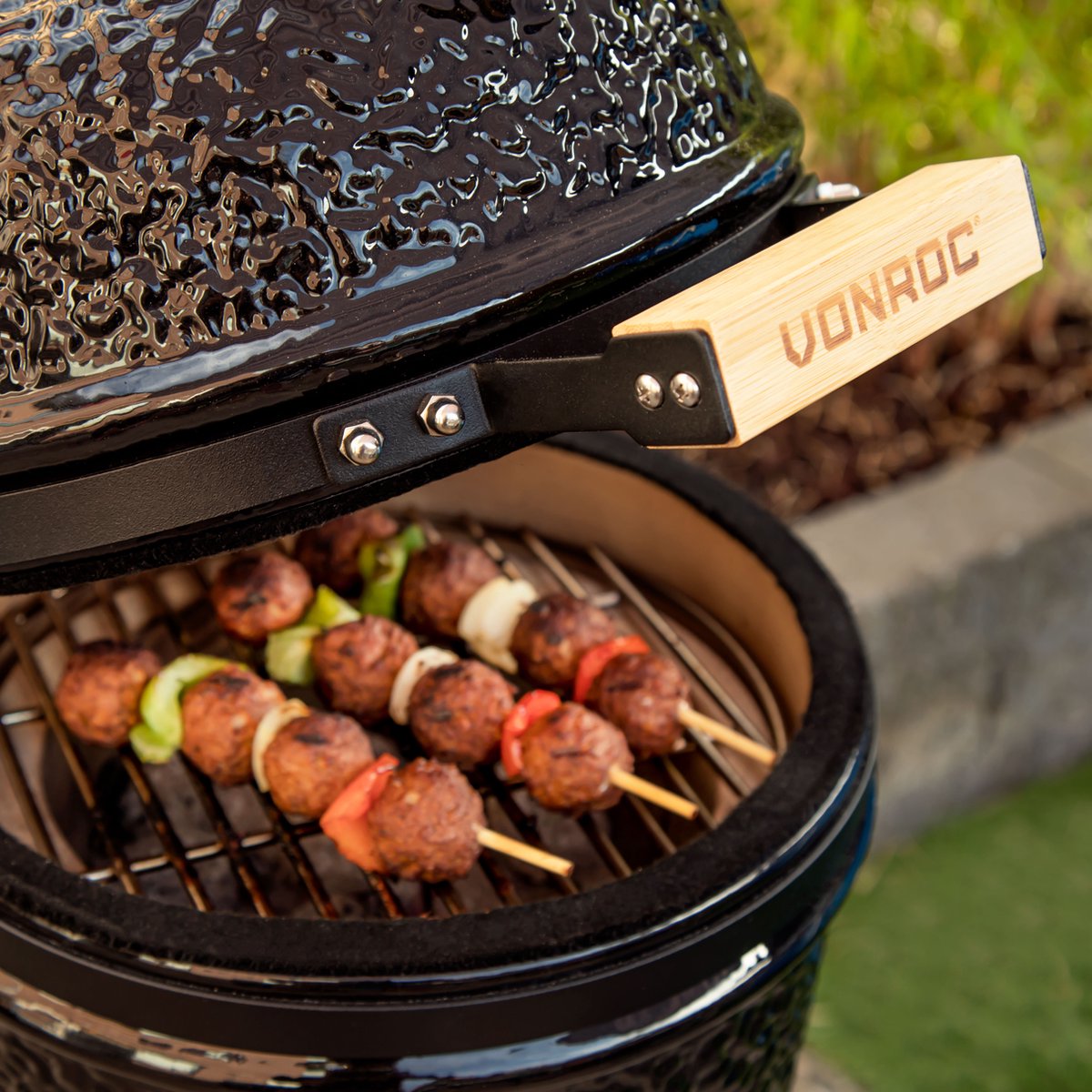 VONROC Kamado 13" Houtskoolbarbecue Keramisch