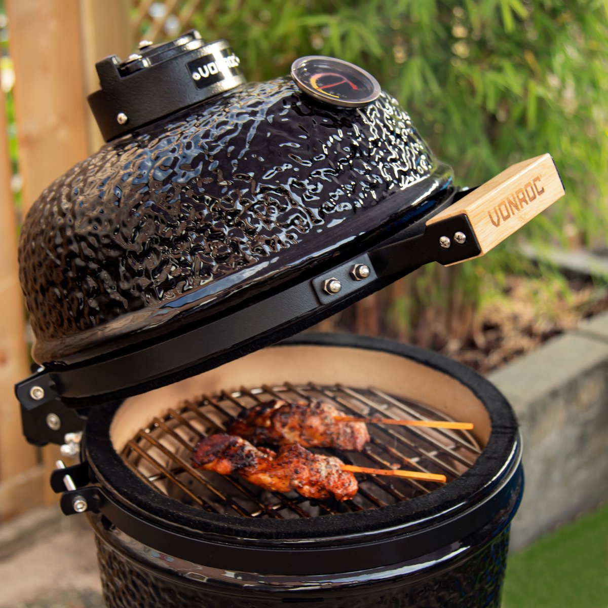 VONROC Kamado 13" Houtskoolbarbecue Keramisch