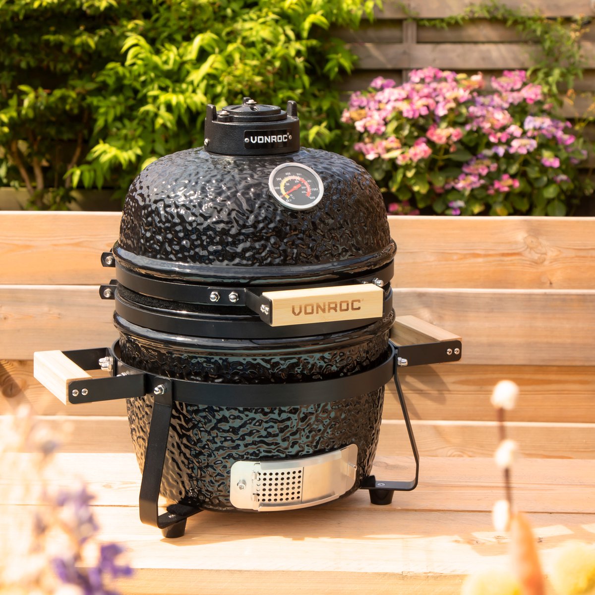 VONROC Kamado 13" Houtskoolbarbecue Keramisch