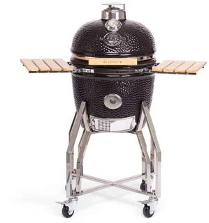 Yakiniku Kamado Medium 41cm Houtskool Grill met Onderstel en Zijtafels