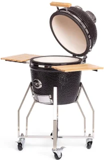 Yakiniku Kamado Medium 41cm Houtskool Grill met Onderstel en Zijtafels