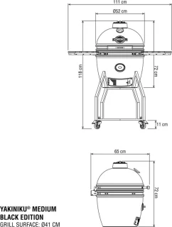 YAKINIKU Medium Kamado 16 inch