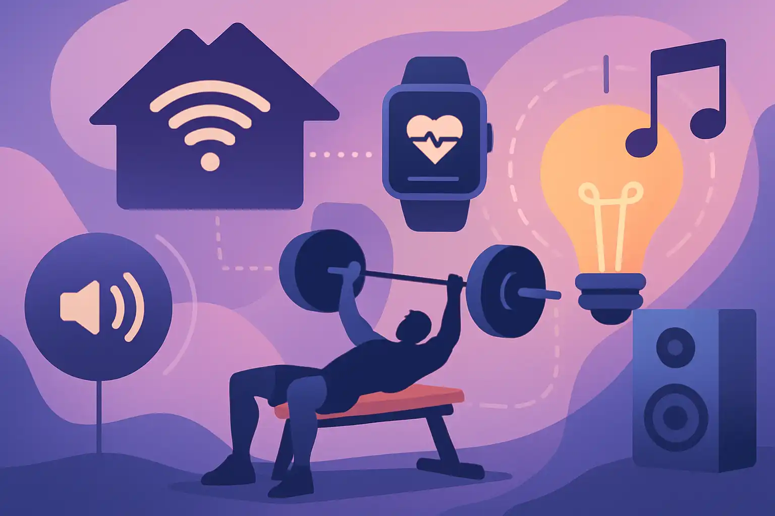 Domotica en je krachtstation: zo automatiseer je warming-up, muziek en verlichting voor betere workouts