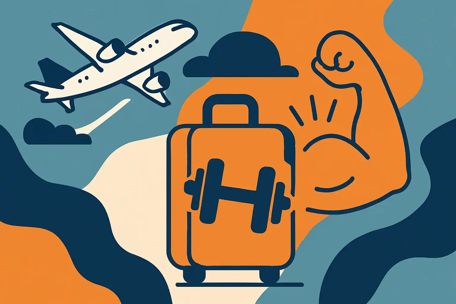 Op reis met je gains: zo behoud je spierkracht als je krachtstation thuisblijft