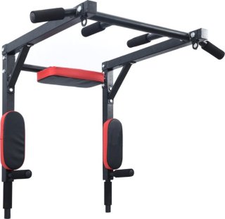 VidaXL - Pull - Up - Bar - Dip - Station - Zwart - en - Rood - 89 - x - 59 - x - 70 - cm review
