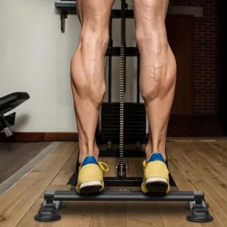 Veelzijdige Kuitverhogingsstang - Heavy Duty Stalen Staande Machine voor Thuissportschool - Antislip Ontwerp voor Kuitverhogingen, Squats en Voetrekoefeningen
