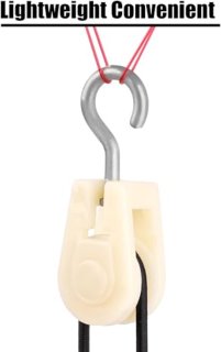 Wat vinden we goed aan de 10Pc Mini Plastic Pulley, Lightweight Nylon Pulley Steel Cable Pulley Nylon Clothesline Pulley for DIY Home School Faucets Pulley Frame Project