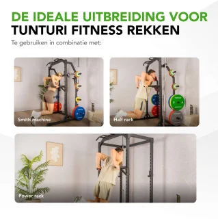 Tunturi PR60 Power Rack Krachtstation Accessoire - Fitnessmachine Dip handle