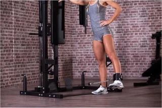 Gorilla Sports - Ankle straps - Set van 2 - Voetriemen - Kickbacks - Leer