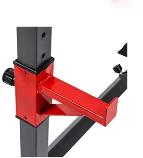 Hennova Bench press - Squat rek - Fitness - Krachtstation - Breedte en hoogte verstelbaar - Multifunctioneel - Barbell support - Zwart - 60 x 107 x 150 cm