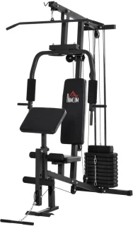 Pull Up Station – Multifunctioneel Fitnessrek – Optrekstang & Dip Station – Verstelbaar – Thuisgym – Tot 120 kg Draagkracht - Zwart