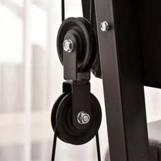 Pull Up Station – Multifunctioneel Fitnessrek – Optrekstang & Dip Station – Verstelbaar – Thuisgym – Tot 120 kg Draagkracht - Zwart