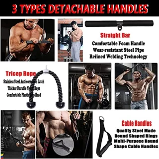 Kabel Katrol Systeem voor Thuis Krachttraining - Latpull Down en Triceps Pull Down Apparatuur