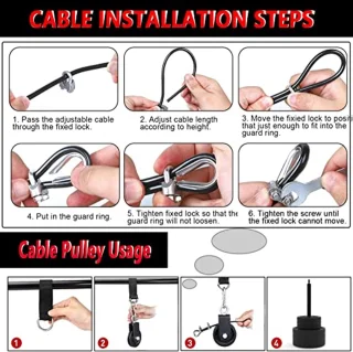 Kabel Katrol Systeem voor Thuis Krachttraining - Latpull Down en Triceps Pull Down Apparatuur