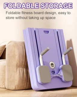 Pilates Board Set - Multifunctionele Opvouwbare Ab Trainer Machine, Full Body Workout Apparatuur, Home Gym Core & Abs Workout Board, 5-in-1 Schuif Oefenbord met Weerstandsbanden
