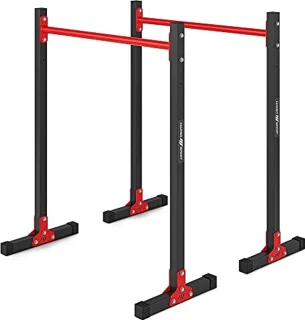 Verstelbare Dip Stand voor Thuis Gym - Ruimtebesparend en Stevig