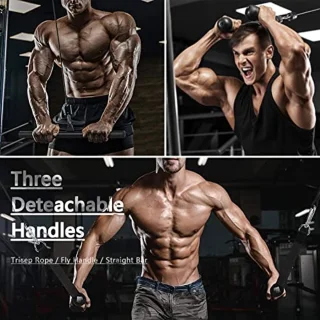 Kabelsysteem voor Thuisgym - Professionele Gewichten voor Biceps, Triceps, Schouders en Rug Training