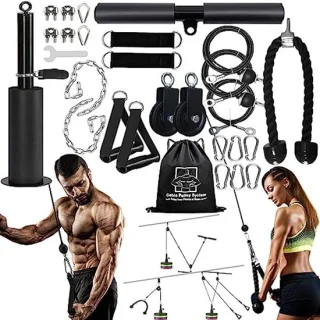 Kabelsysteem voor Thuisgym - Professionele Gewichten voor Biceps, Triceps, Schouders en Rug Training
